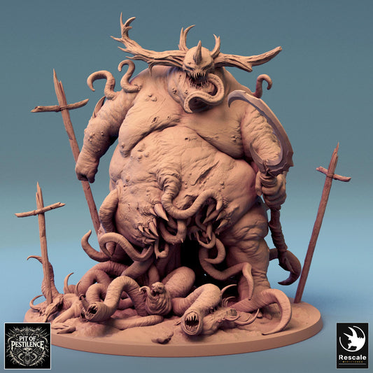 Purulent Demon, Rescale Miniatures | Dungeons and Dragons | Pathfinder | Table Top RPG | 3D Printed Model