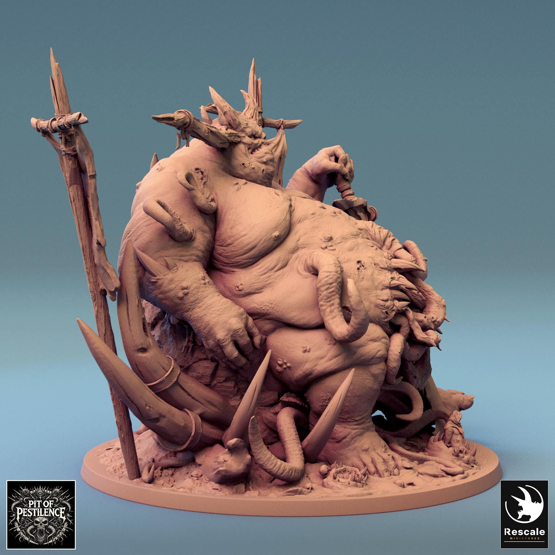 Purulent Demon, Rescale Miniatures | Dungeons and Dragons | Pathfinder | Table Top RPG | 3D Printed Model