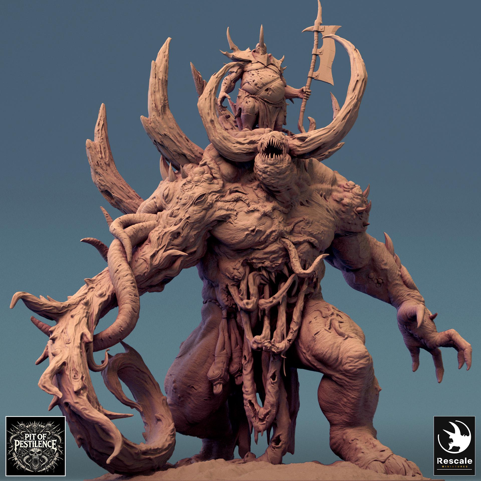 Ulcerated Colossus, Rescale Miniatures | Dungeons and Dragons | Pathfinder | Table Top RPG | 3D Printed Model