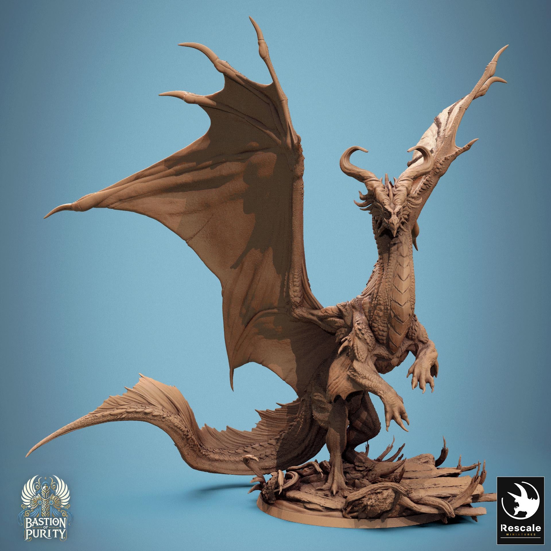 Legendary Bronze Dragon | Aussie 3D Printed Miniatures and Terrain