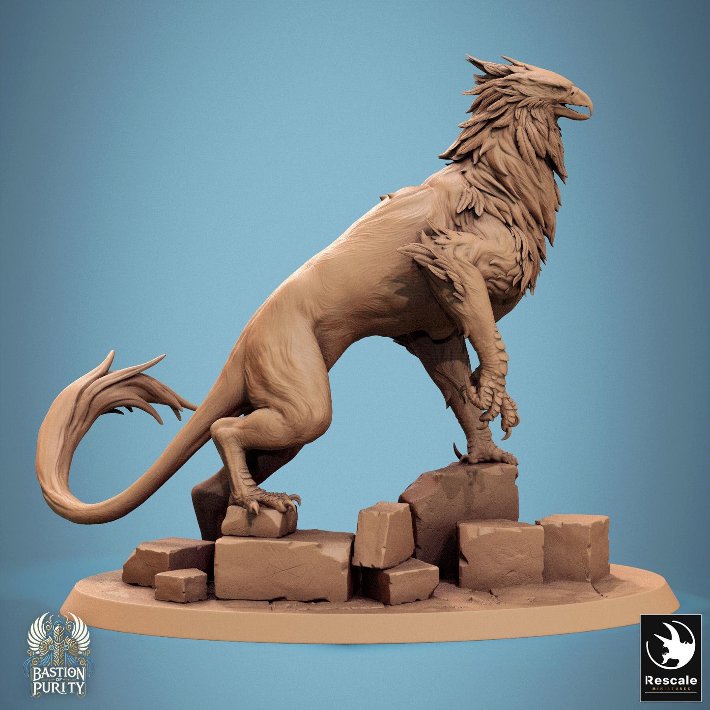 Wild Gryphs, Pack 2, Rescale Miniatures | Dungeons and Dragons | Pathfinder | Table Top RPG | 3D Printed Model