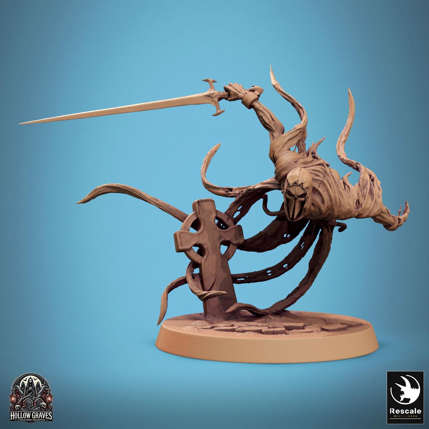 Masked Ghosts, Pack 2, Rescale Miniatures | Dungeons and Dragons | Pathfinder | Table Top RPG | 3D Printed Model