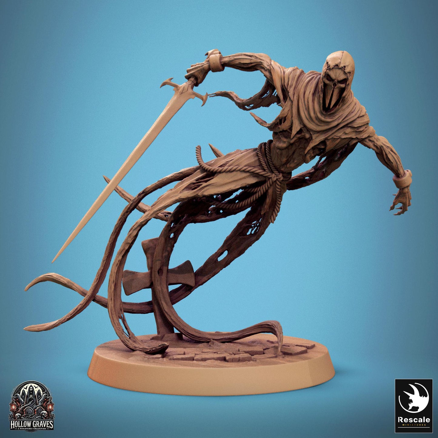 Masked Ghosts, Pack 3, Rescale Miniatures | Dungeons and Dragons | Pathfinder | Table Top RPG | 3D Printed Model
