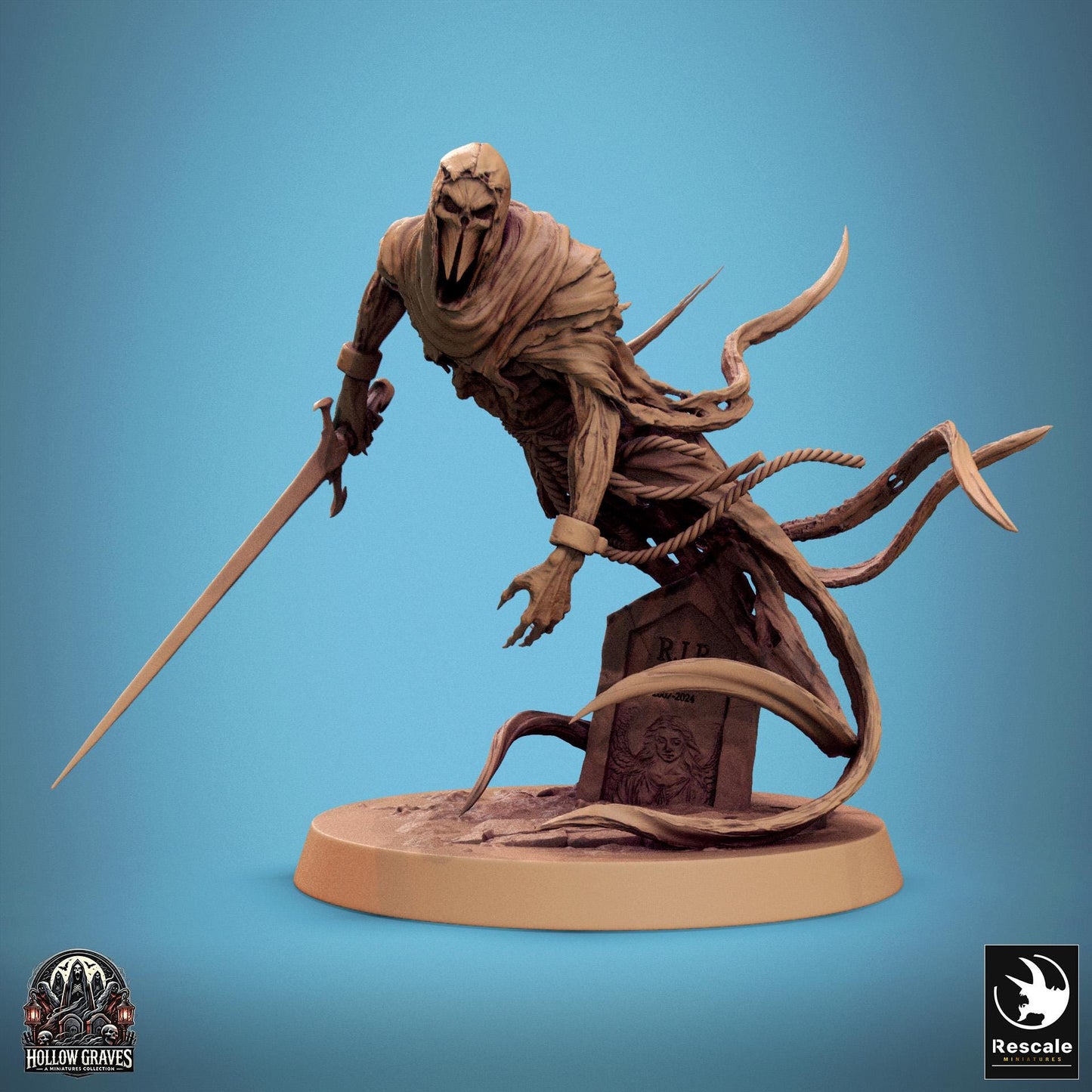 Masked Ghosts, Pack 3, Rescale Miniatures | Dungeons and Dragons | Pathfinder | Table Top RPG | 3D Printed Model