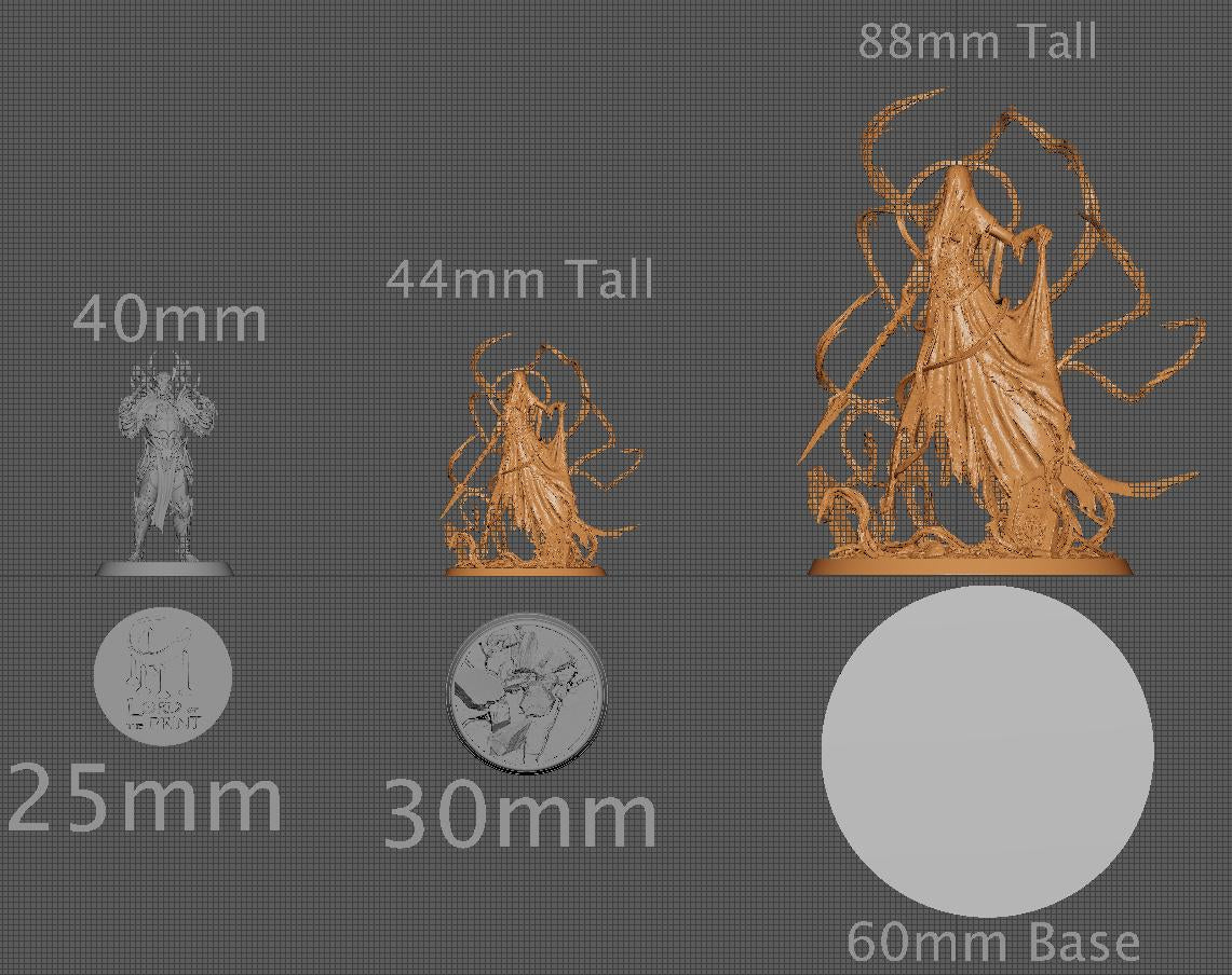 Vengeful Banshee, Rescale Miniatures | Dungeons and Dragons | Pathfinder | Table Top RPG | 3D Printed Model
