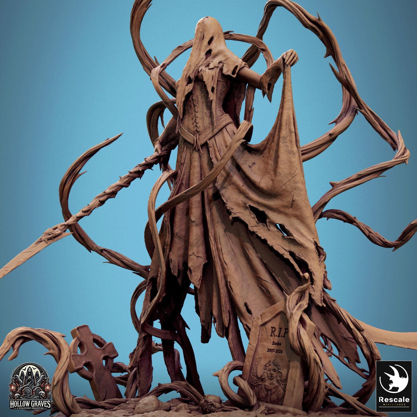Vengeful Banshee, Rescale Miniatures | Dungeons and Dragons | Pathfinder | Table Top RPG | 3D Printed Model