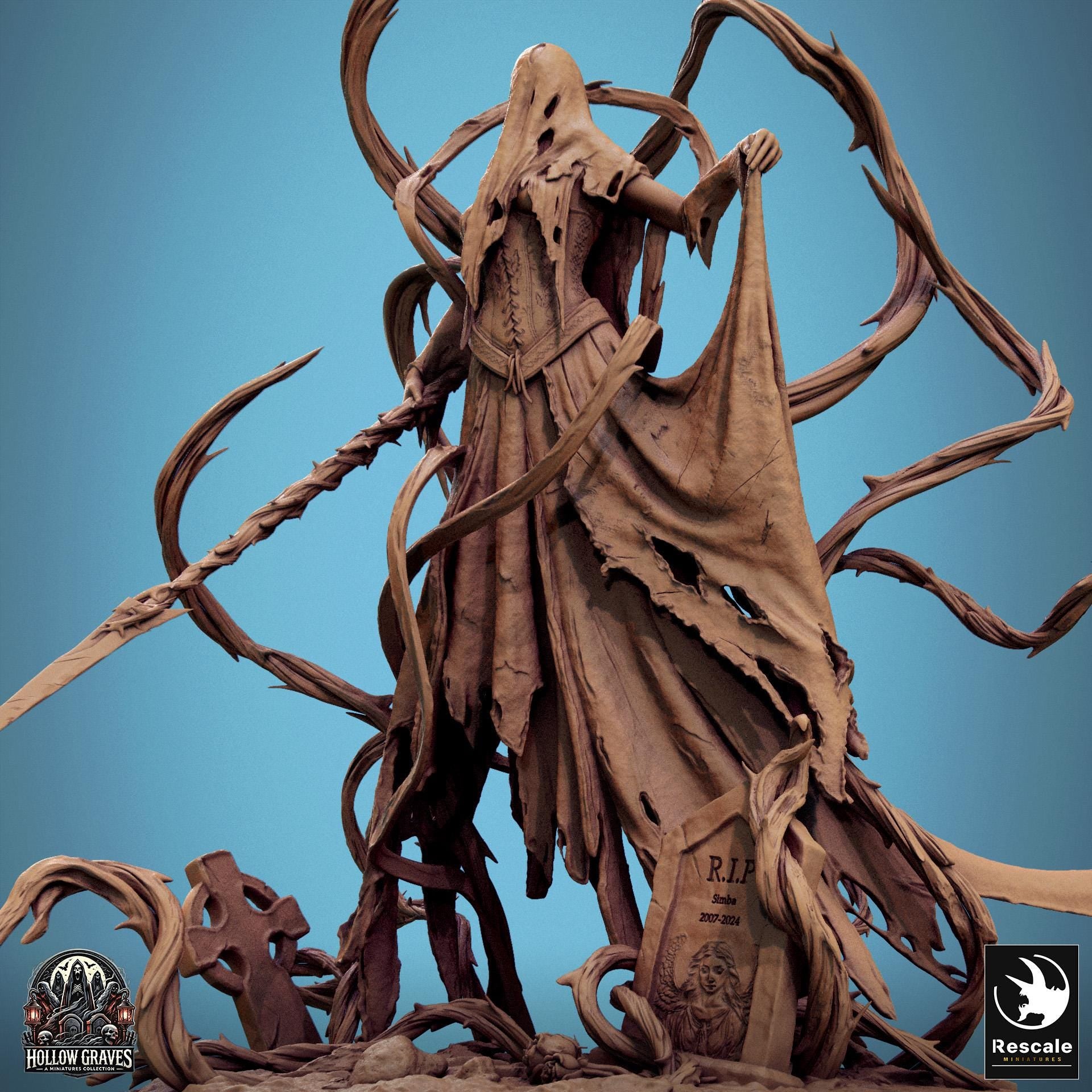 Vengeful Banshee, Rescale Miniatures | Dungeons and Dragons | Pathfinder | Table Top RPG | 3D Printed Model