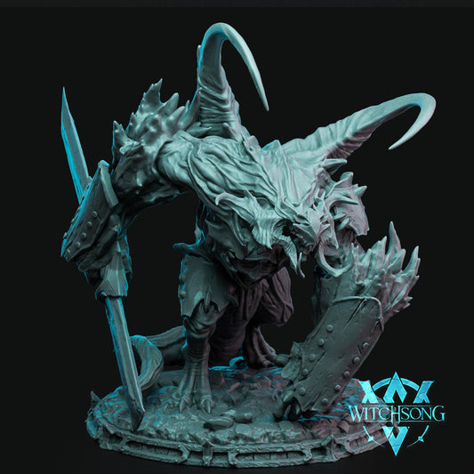 Ghel'kerot, Demon, Witchsong Miniatures | Dungeons and Dragons | Pathfinder | Table Top RPG | 3D Printed Model