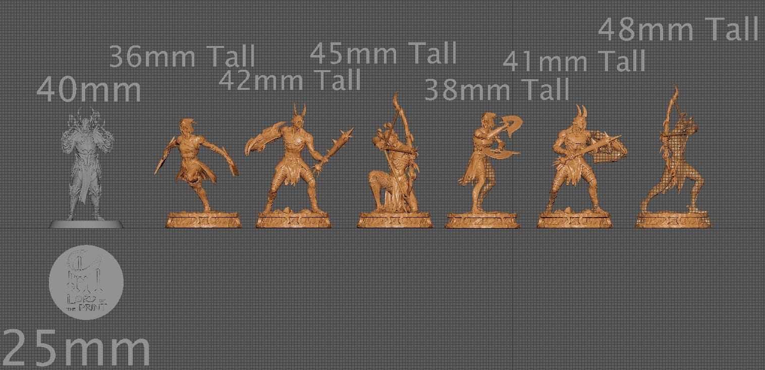 Hellforged Thralls, Witchsong Miniatures | Dungeons and Dragons | Pathfinder | Table Top RPG | 3D Printed Model