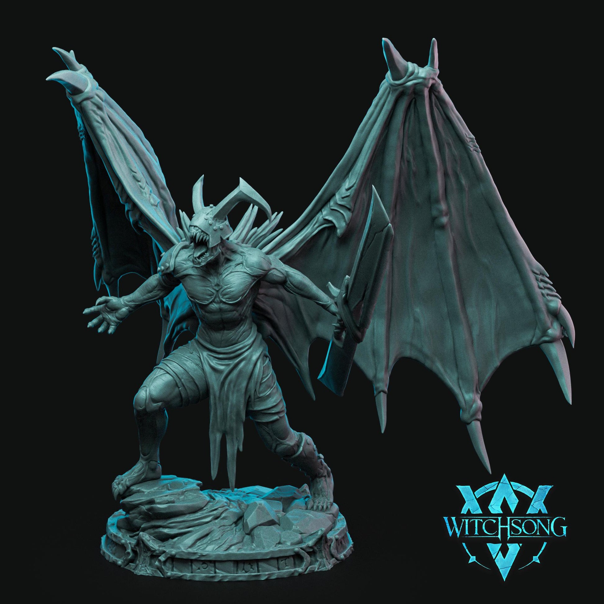 Lieutenant Eggath, Demon, Witchsong Miniatures | Dungeons and Dragons | Pathfinder | Table Top RPG | 3D Printed Model