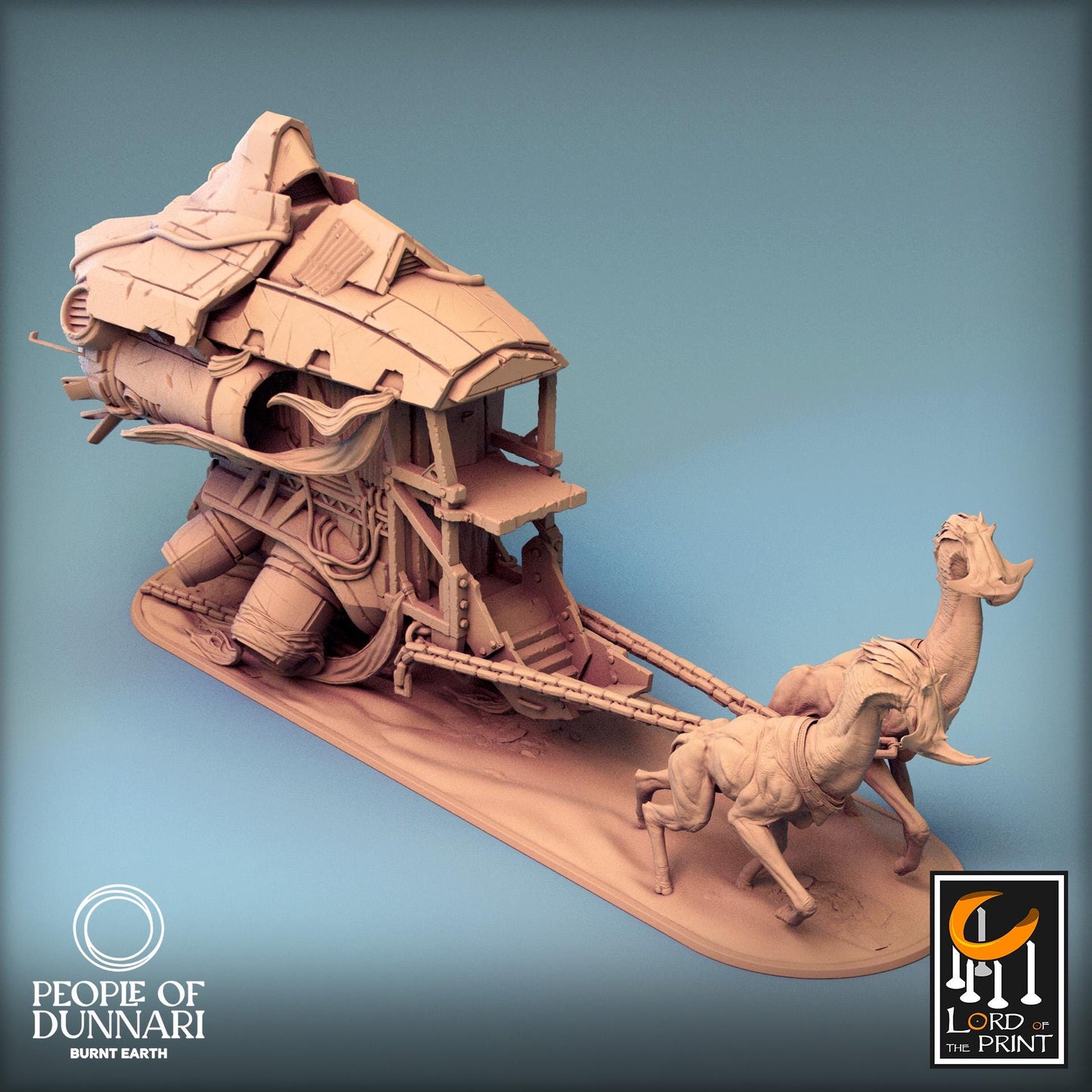 Dunnari Caravan, Rescale Miniatures | Dungeons and Dragons | Pathfinder | Table Top RPG | 3D Printed Model