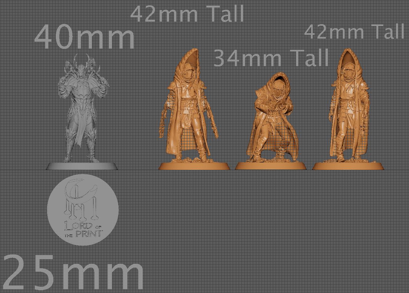 Razan Sandstorm Walkers, Rescale Miniatures | Dungeons and Dragons | Pathfinder | Table Top RPG | 3D Printed Model