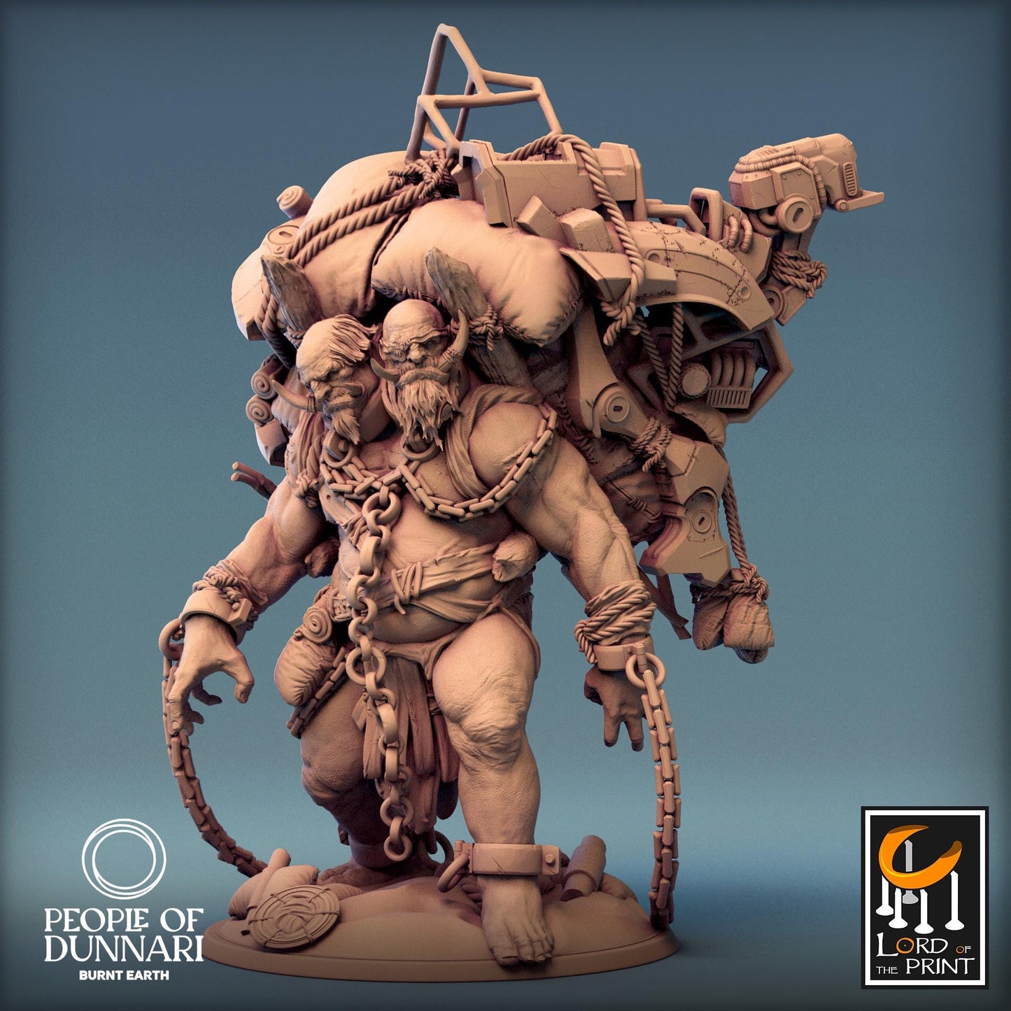 Sand Ettins, Rescale Miniatures | Dungeons and Dragons | Pathfinder | Table Top RPG | 3D Printed Model