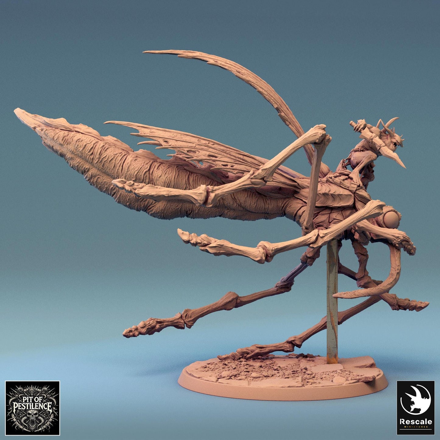 Dravon Riders, Rescale Miniatures | Dungeons and Dragons | Pathfinder | Table Top RPG | 3D Printed Model