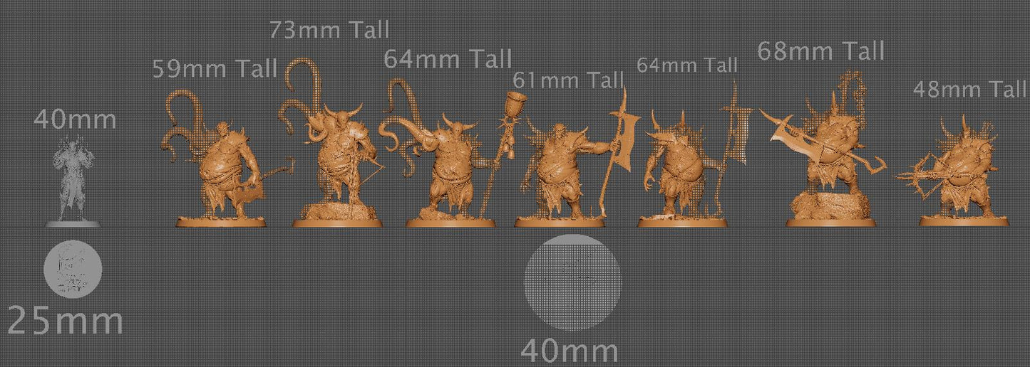 Pestilence Executioners Pack 1, Rescale Miniatures | Dungeons and Dragons | Pathfinder | Table Top RPG | 3D Printed Model