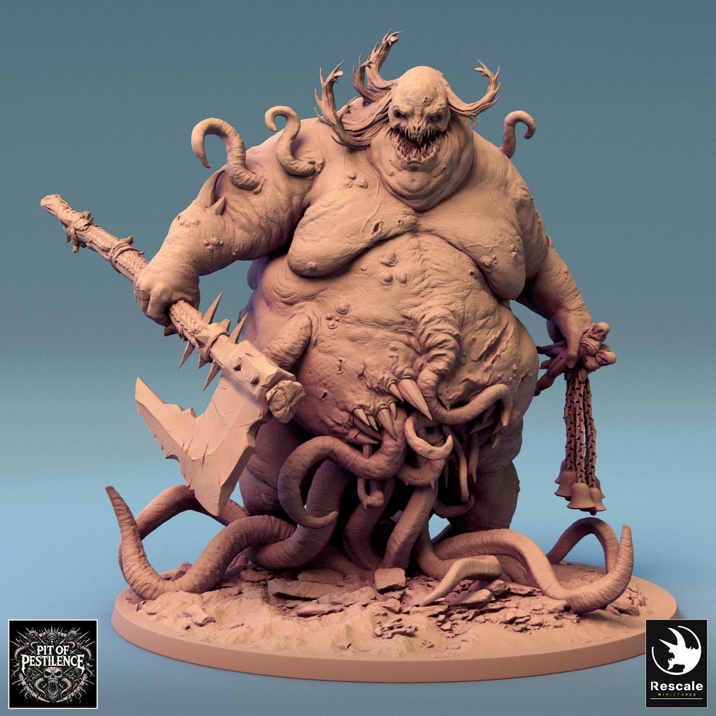 Purulent Demon, Rescale Miniatures | Dungeons and Dragons | Pathfinder | Table Top RPG | 3D Printed Model