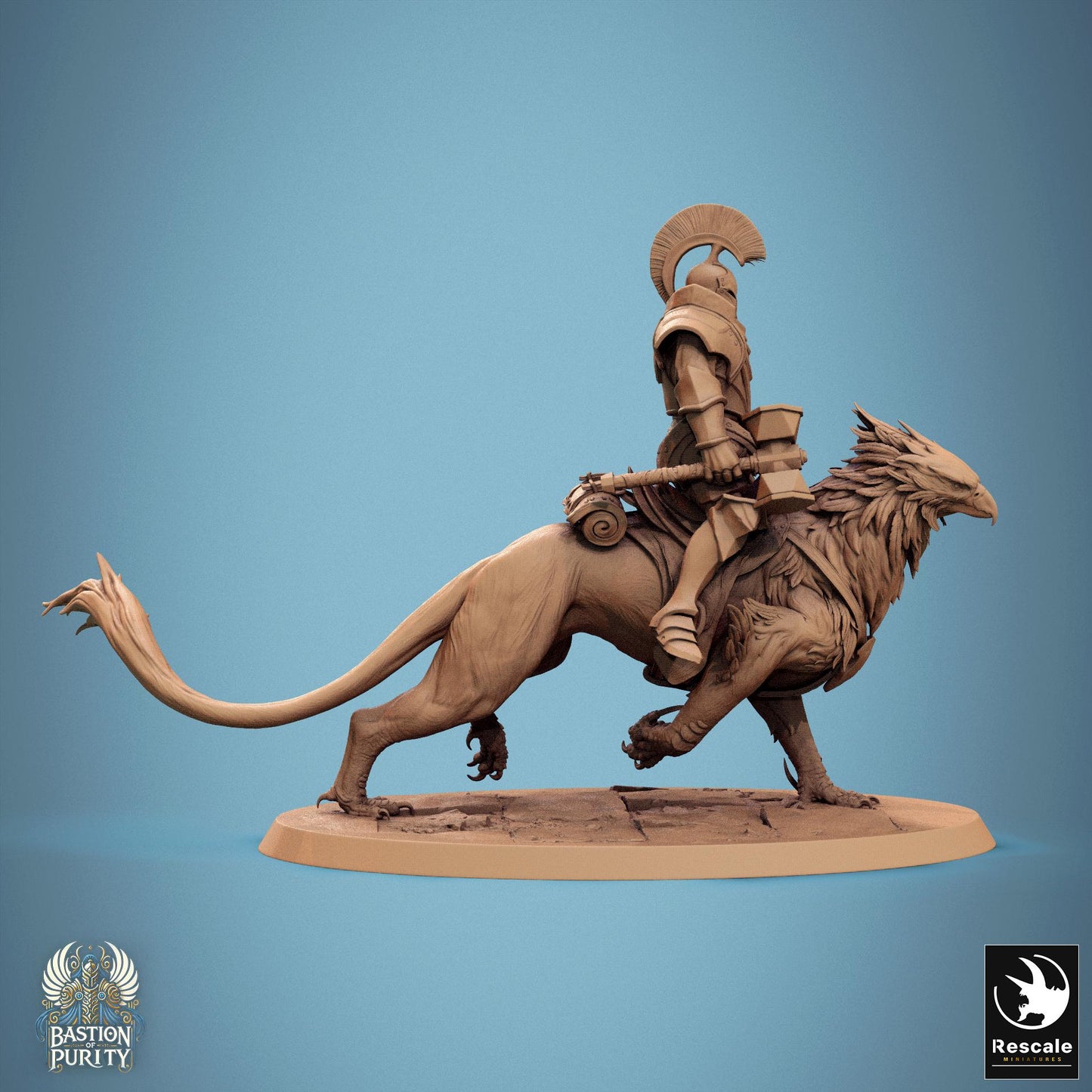 Gryph Riders, Pack 2, Rescale Miniatures | Dungeons and Dragons | Pathfinder | Table Top RPG | 3D Printed Model