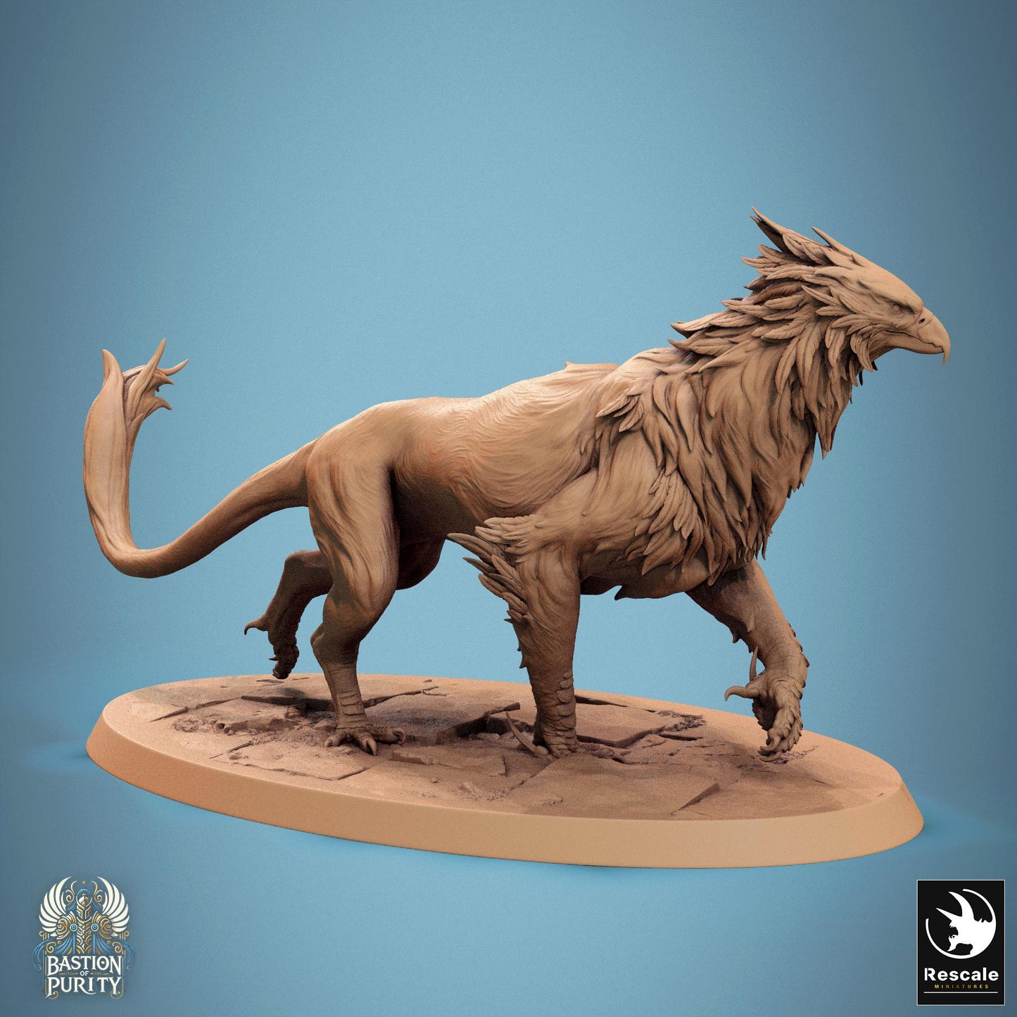 Wild Gryphs, Pack 2, Rescale Miniatures | Dungeons and Dragons | Pathfinder | Table Top RPG | 3D Printed Model