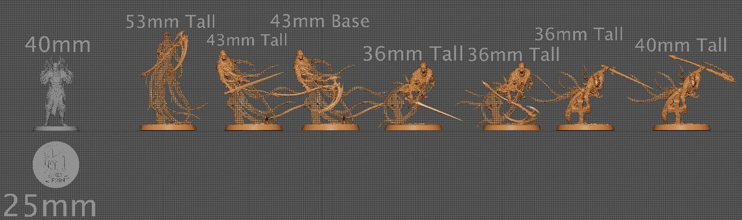 Death Ghosts, Pack 2 | Aussie 3D Printed Miniatures and Terrain