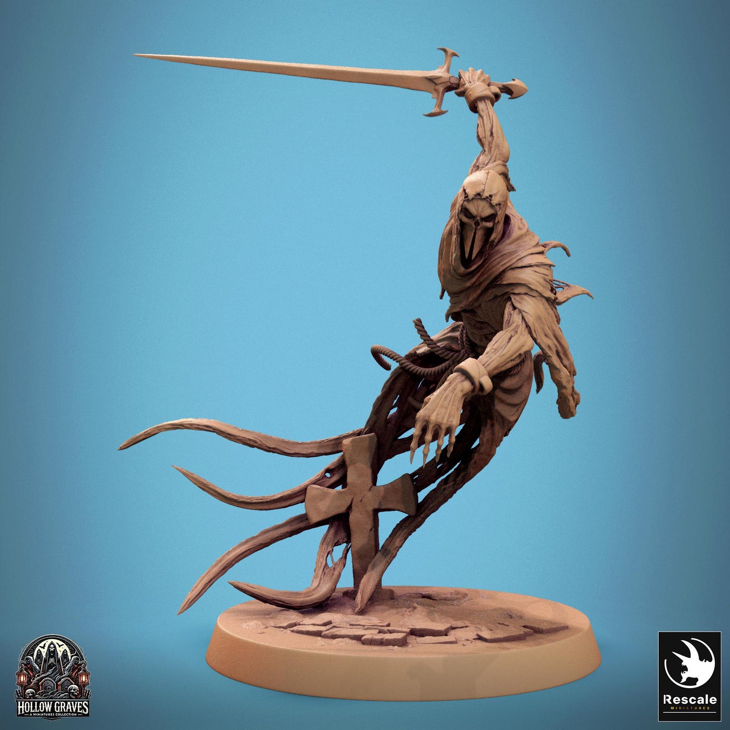 Masked Ghosts, Pack 1, Rescale Miniatures | Dungeons and Dragons | Pathfinder | Table Top RPG | 3D Printed Model
