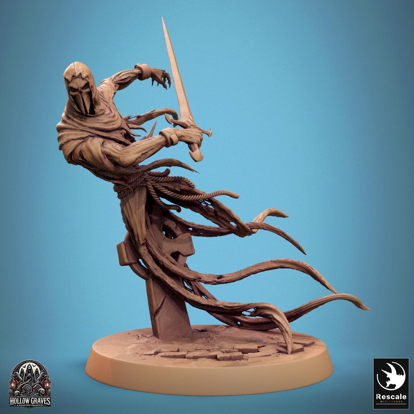 Masked Ghosts, Pack 1, Rescale Miniatures | Dungeons and Dragons | Pathfinder | Table Top RPG | 3D Printed Model