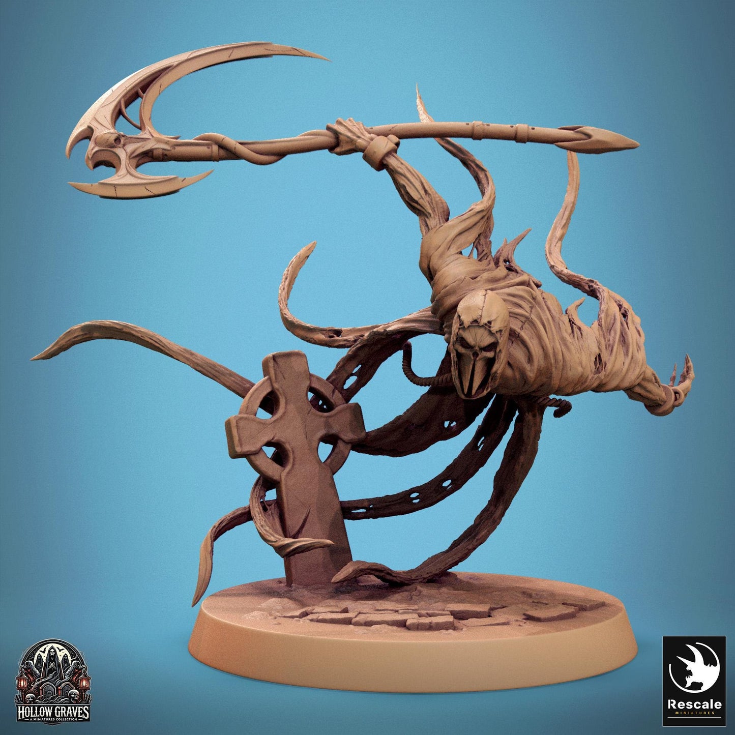 Masked Ghosts, Pack 2, Rescale Miniatures | Dungeons and Dragons | Pathfinder | Table Top RPG | 3D Printed Model