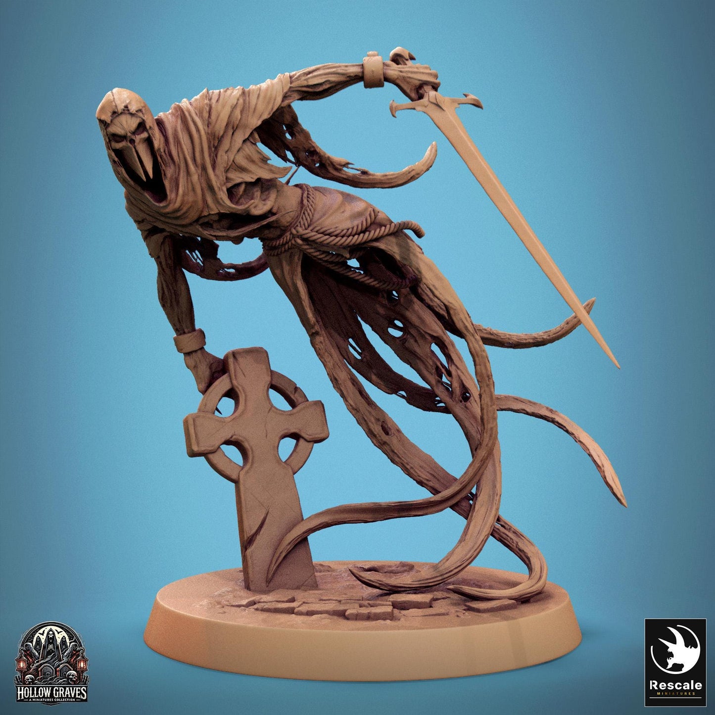 Masked Ghosts, Pack 2, Rescale Miniatures | Dungeons and Dragons | Pathfinder | Table Top RPG | 3D Printed Model