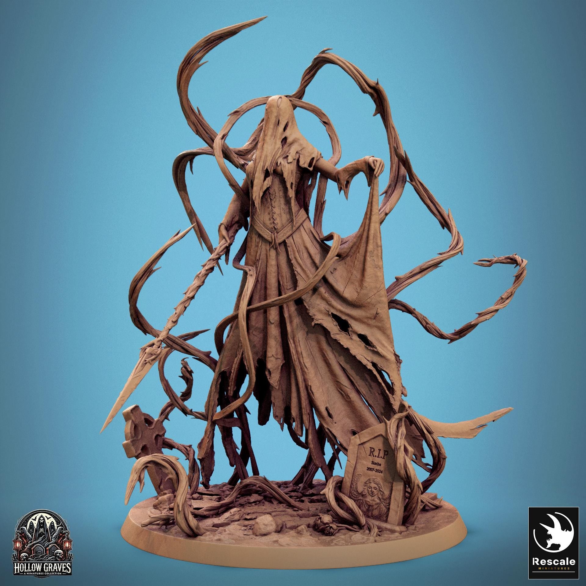 Vengeful Banshee, Rescale Miniatures | Dungeons and Dragons | Pathfinder | Table Top RPG | 3D Printed Model