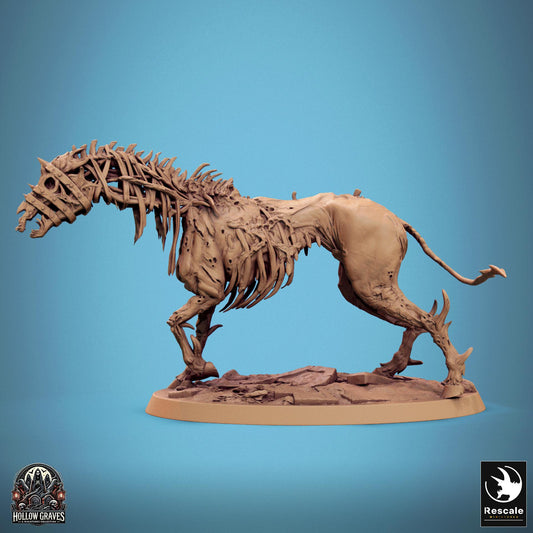 Wild Undead Horses, Pack 1, Rescale Miniatures | Dungeons and Dragons | Pathfinder | Table Top RPG | 3D Printed Model