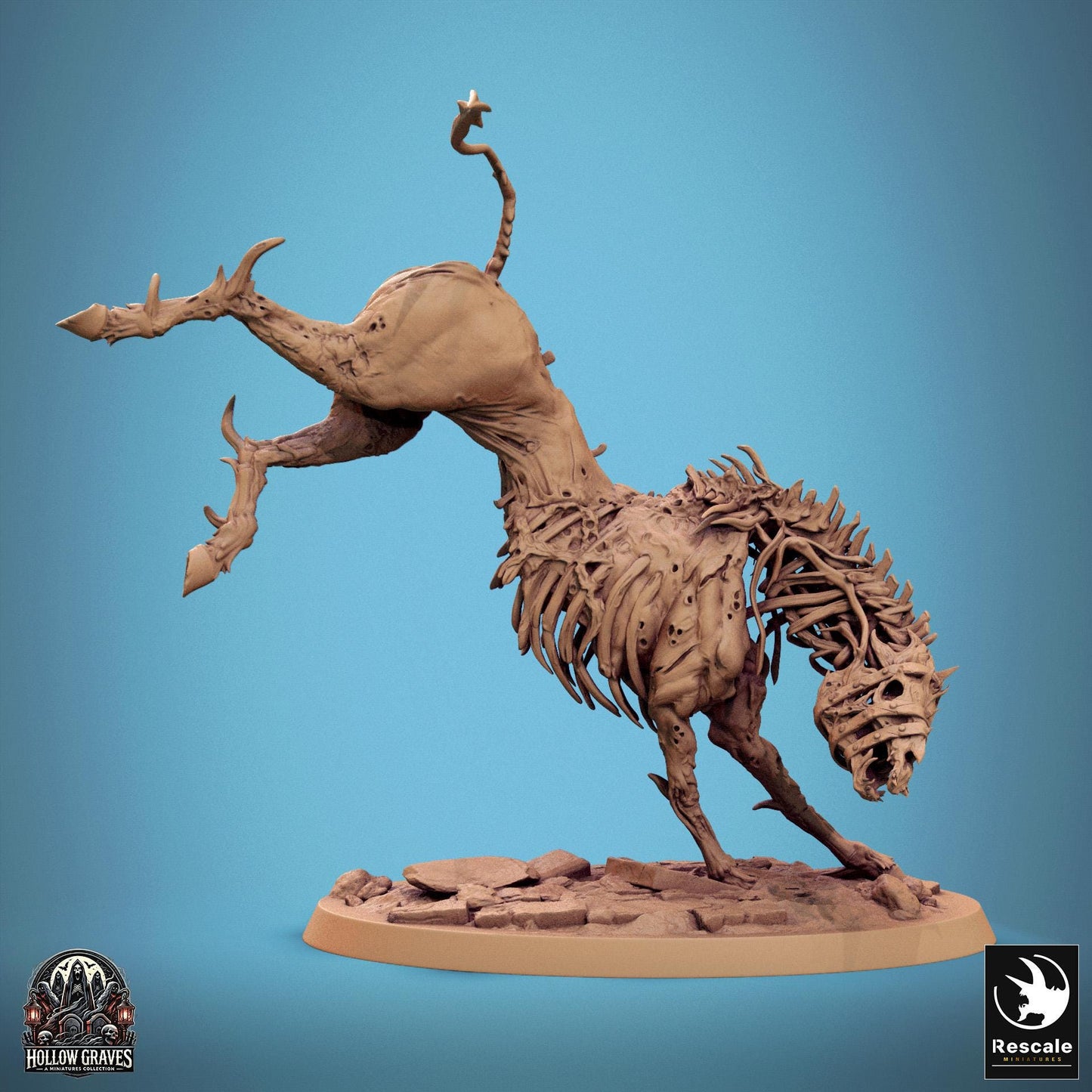 Wild Undead Horses, Pack 2 | Aussie 3D Printed Miniatures and Terrain