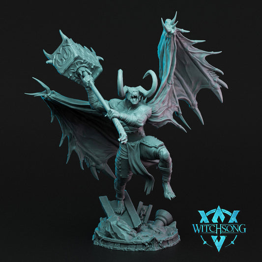 Lieutenant Agguth, Demon, Witchsong Miniatures | Dungeons and Dragons | Pathfinder | Table Top RPG | 3D Printed Model