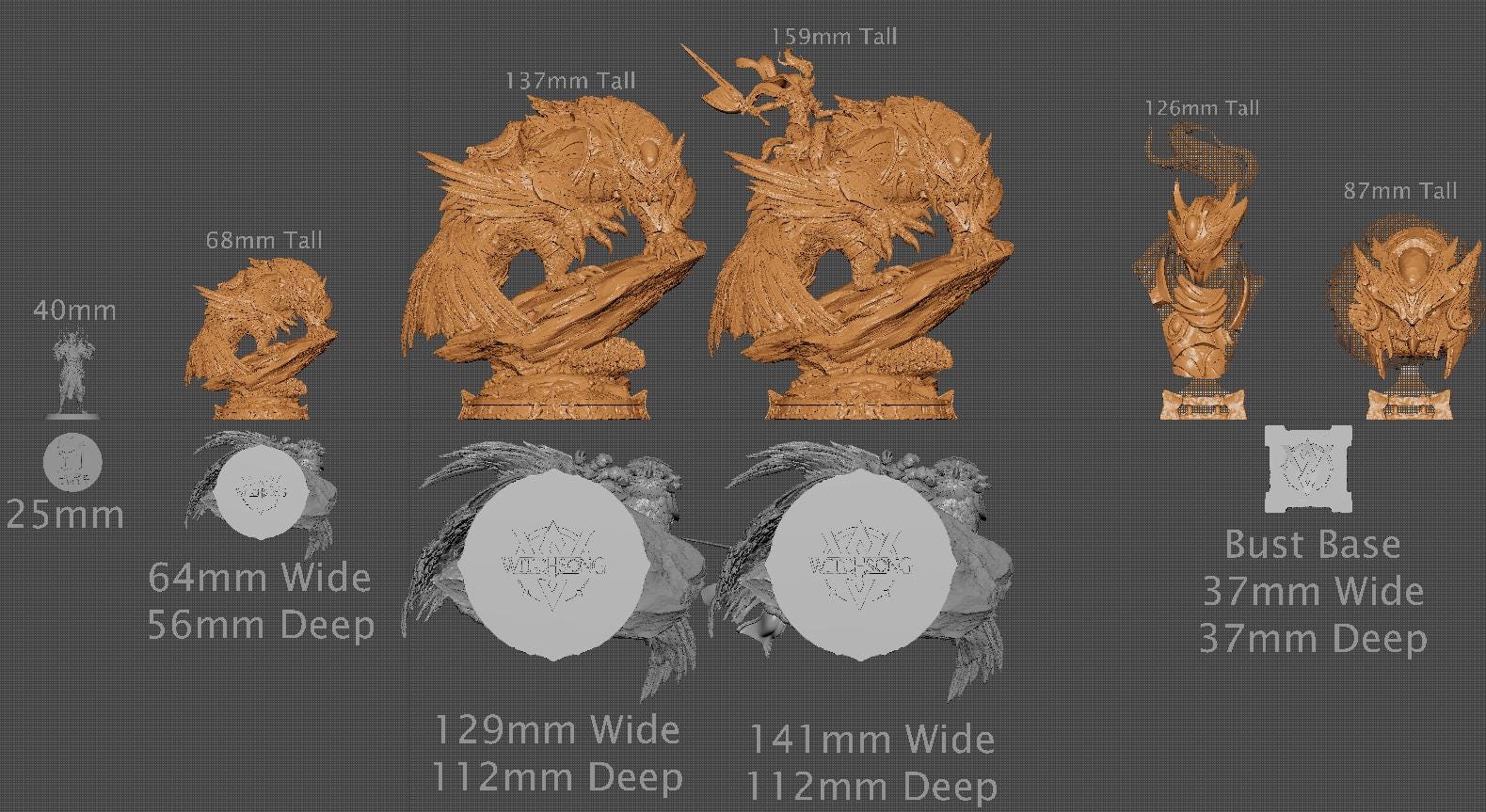 Xylia, Witchsong Miniatures | Dungeons and Dragons | Pathfinder | Table Top RPG | 3D Printed Model