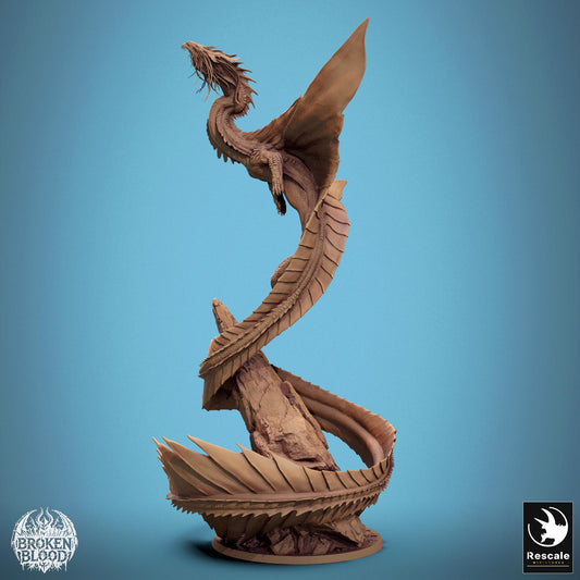 Legendary Gold Dragon, Statue | Aussie 3D Printed Miniatures and Terrain