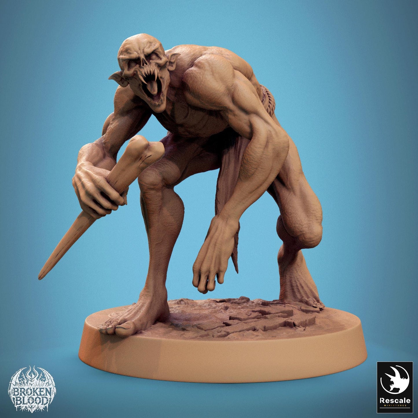 Ghouls, Pack 1, Lord of the Print | Dungeons and Dragons | Pathfinder | Table Top RPG | 3D Printed Model