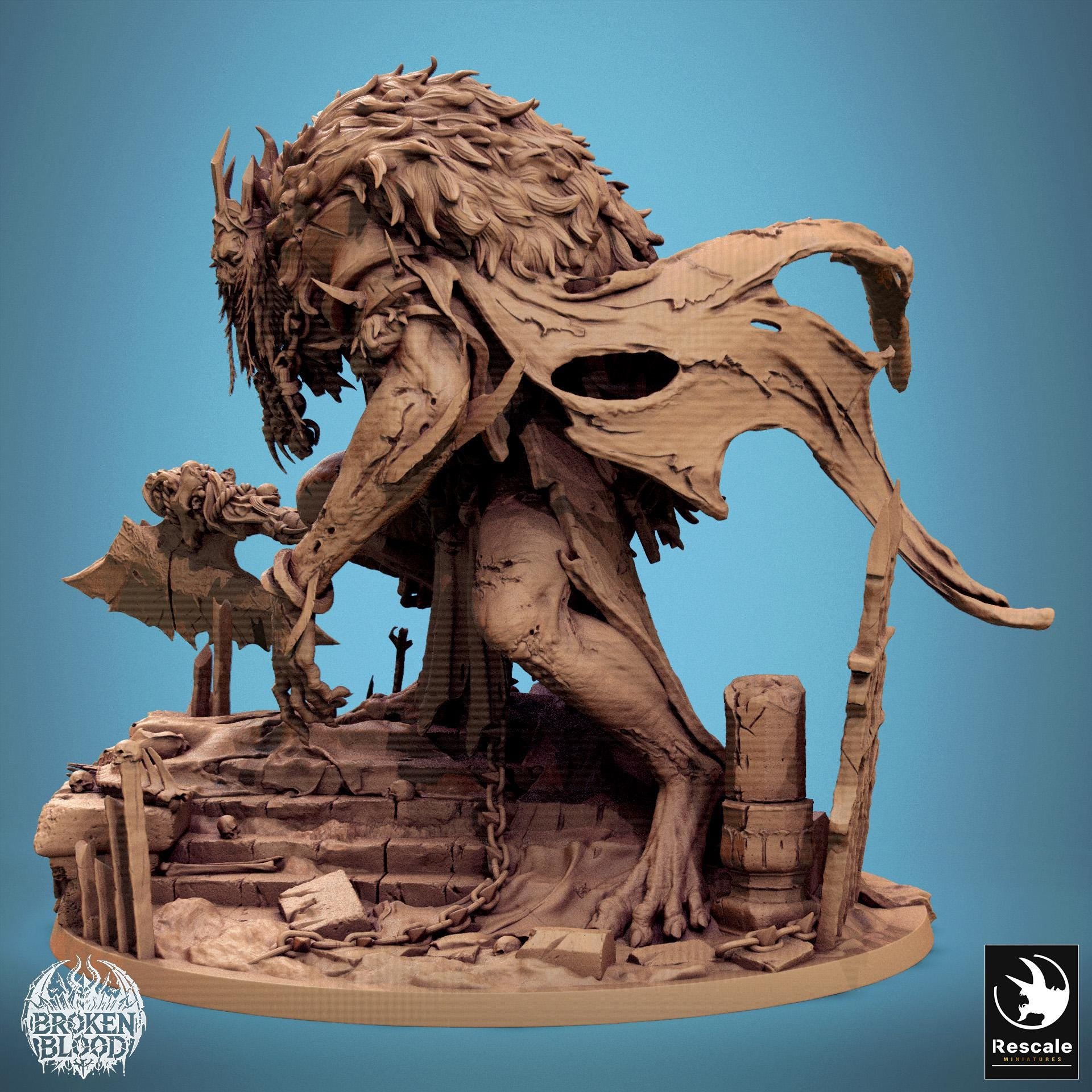 Undead King, Lord of the Print | Dungeons and Dragons | Pathfinder | Table Top RPG | 3D Printed Model