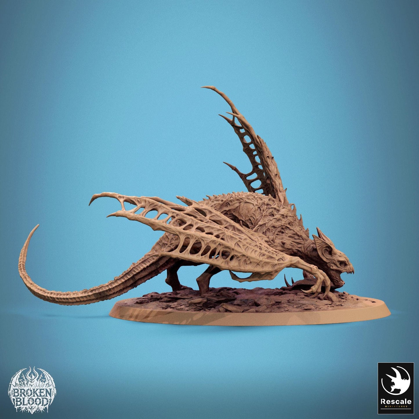 Wild Great Vampire Bat, Apex Dragon, Lord of the Print | Dungeons and Dragons | Pathfinder | Table Top RPG | 3D Printed Model