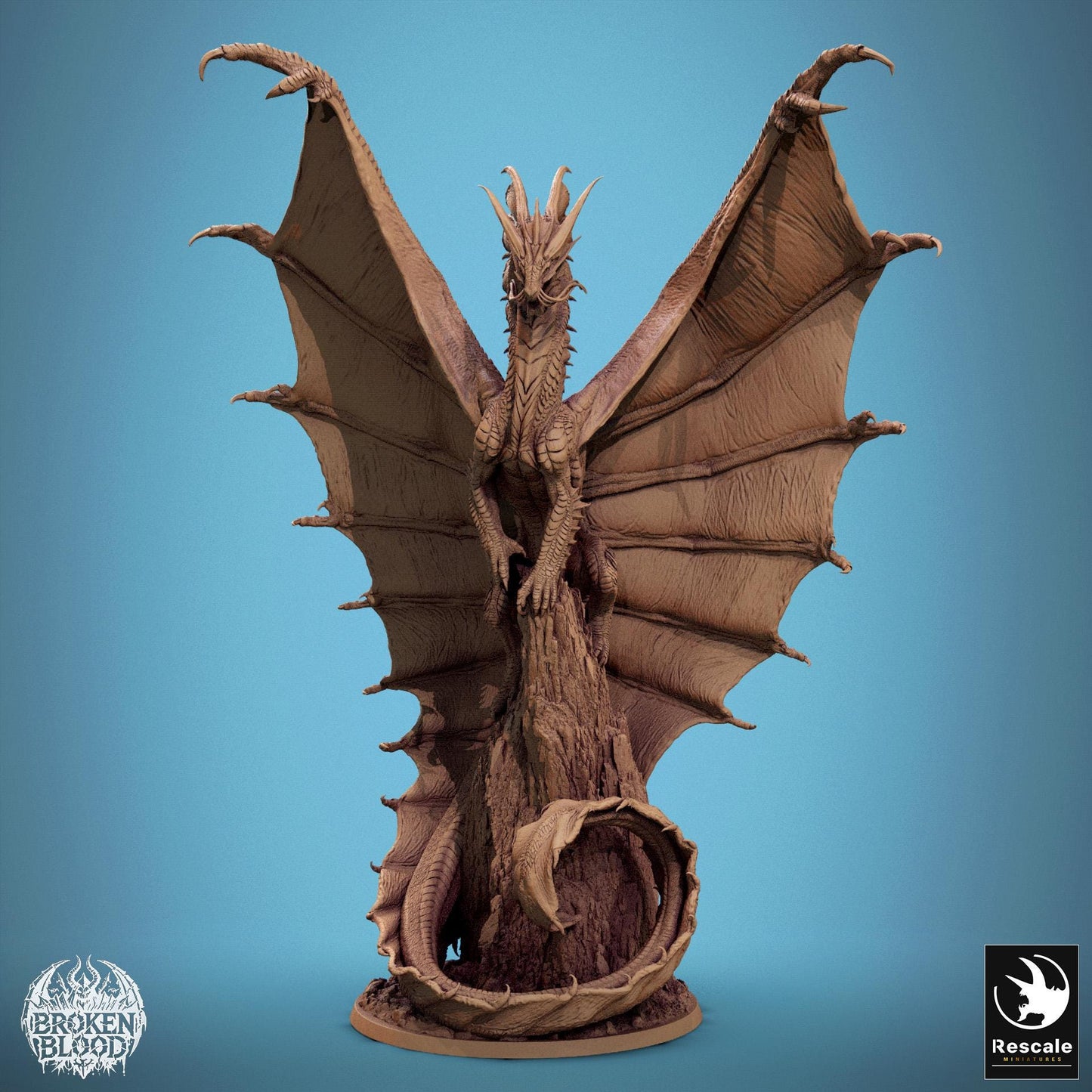 Legendary Gold Dragon, Prestige | Aussie 3D Printed Miniatures and Terrain