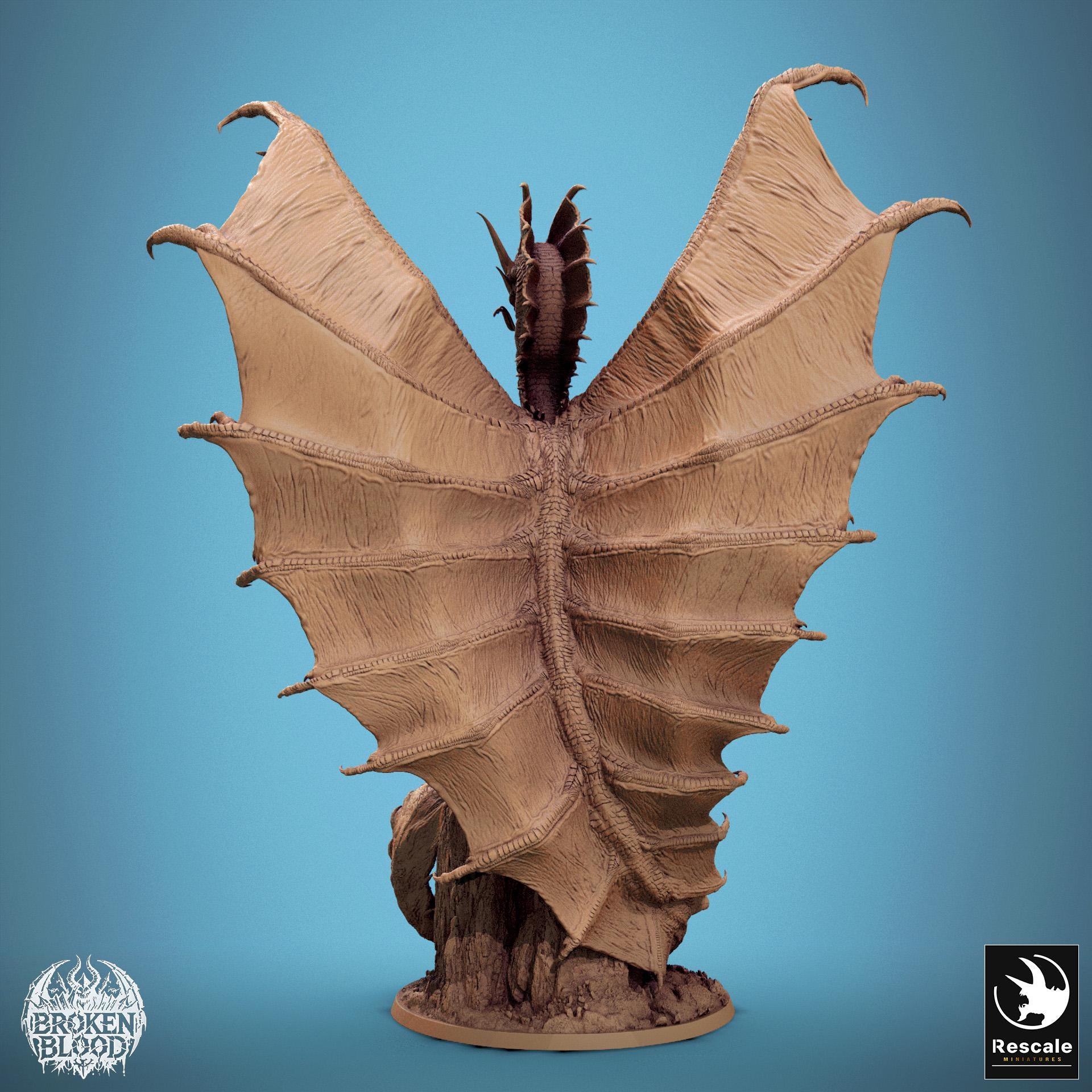 Legendary Gold Dragon, Prestige, Lord of the Print | Dungeons and Dragons | Pathfinder | Table Top RPG | 3D Printed Model