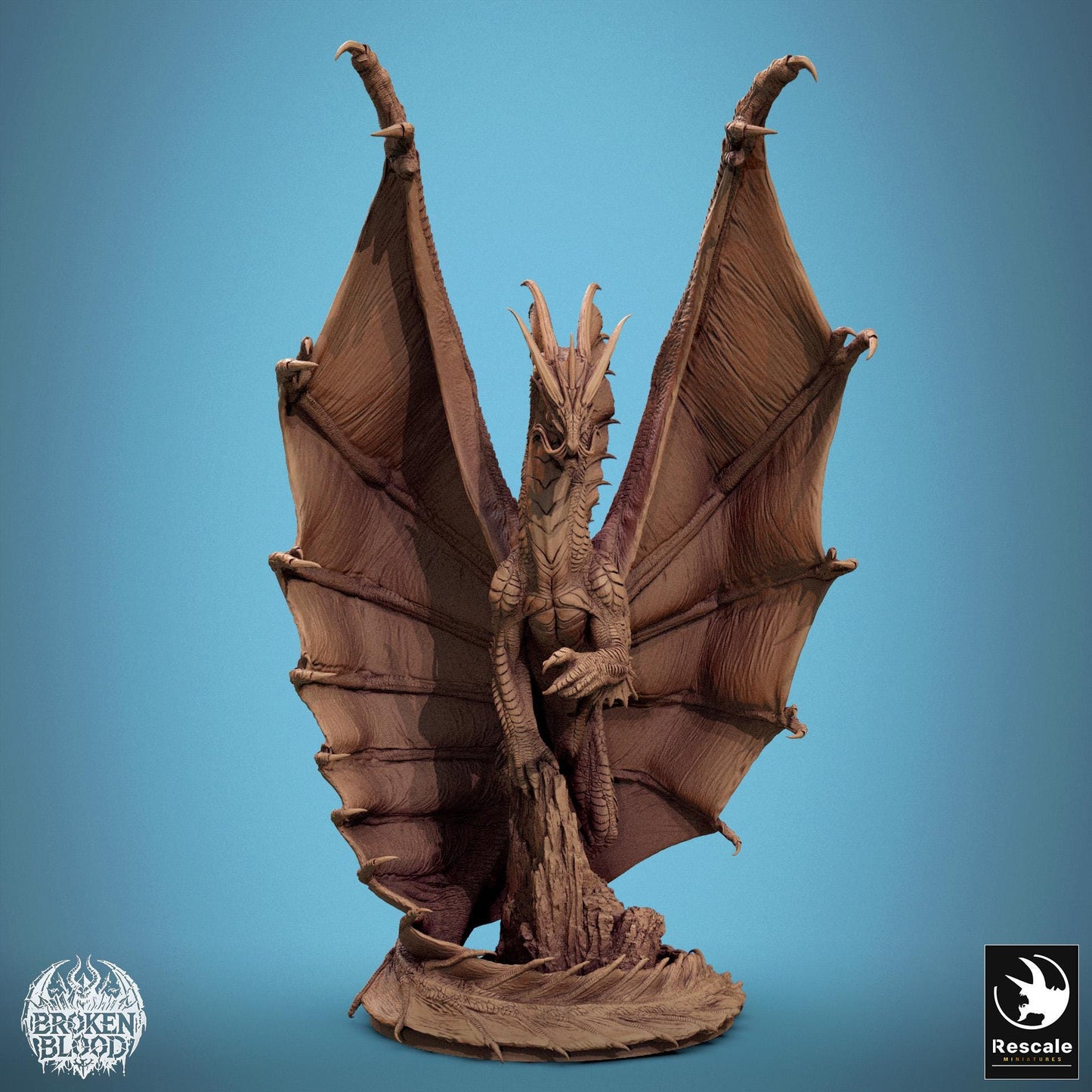 Legendary Gold Dragon, Talking, Lord of the Print | Dungeons and Dragons | Pathfinder | Table Top RPG | 3D Printed Model