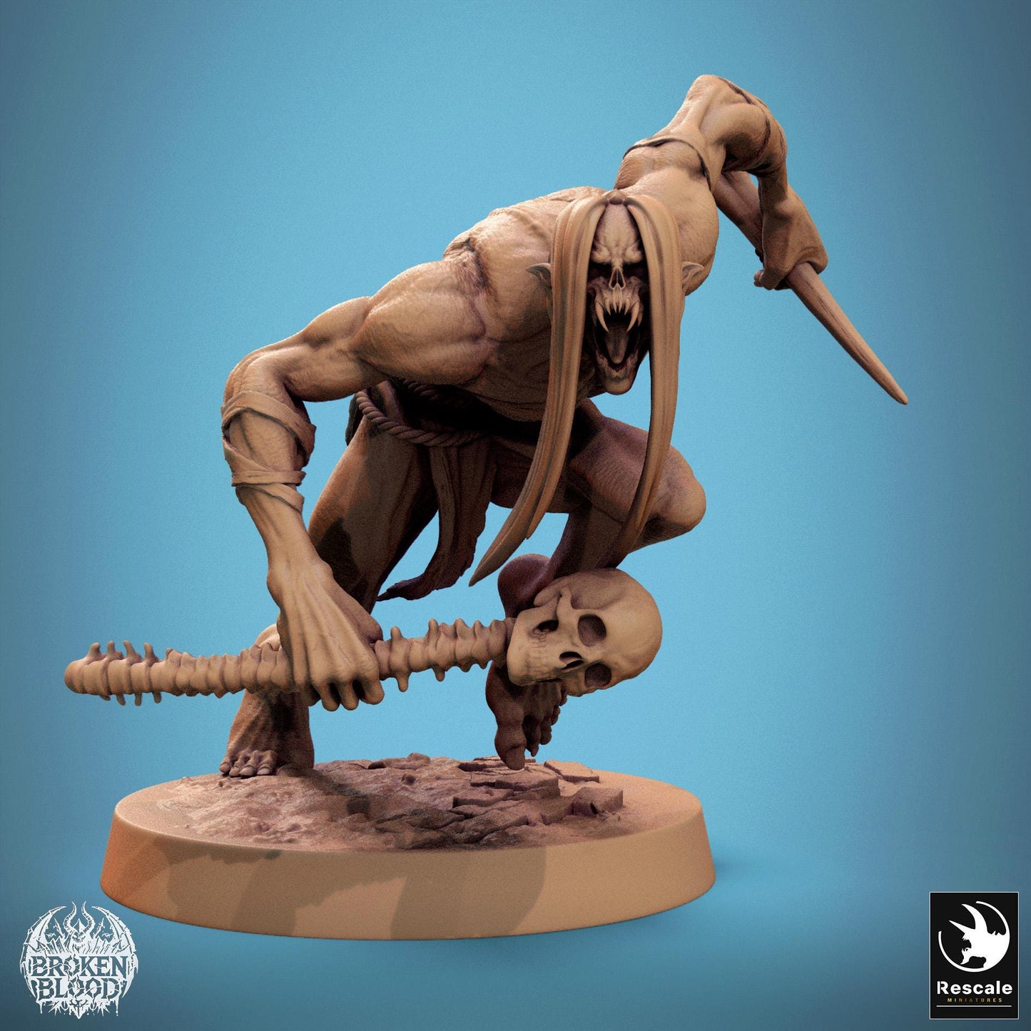 Ghouls, Pack 1, Lord of the Print | Dungeons and Dragons | Pathfinder | Table Top RPG | 3D Printed Model