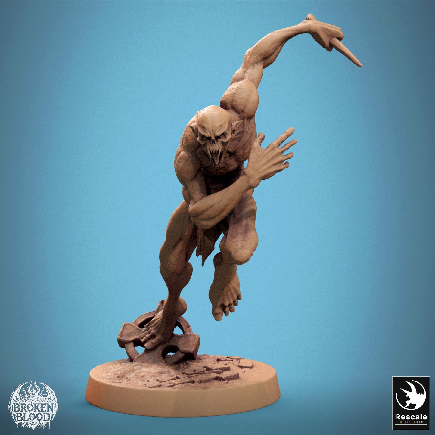 Ghouls, Pack 1, Lord of the Print | Dungeons and Dragons | Pathfinder | Table Top RPG | 3D Printed Model