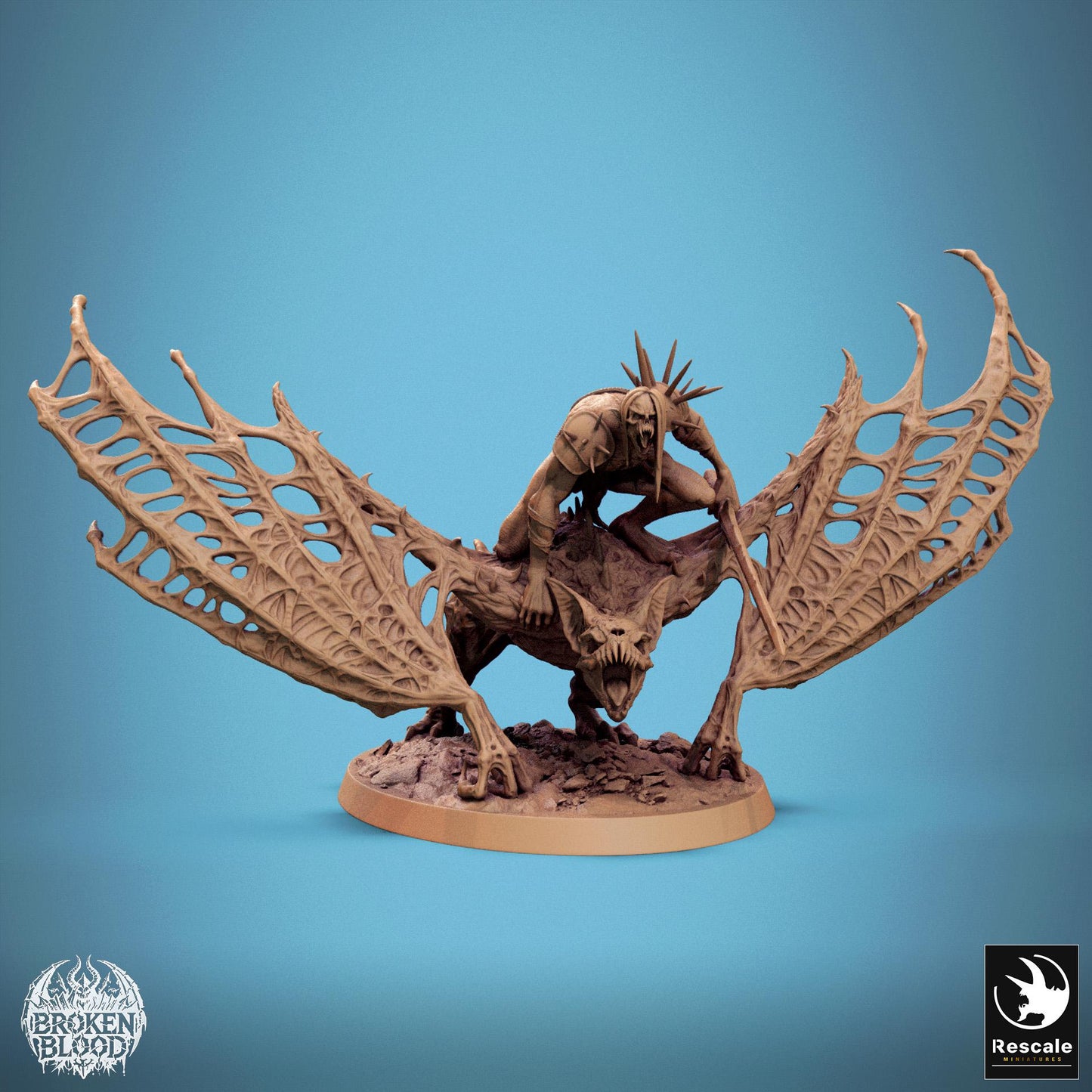 Great Vampire Bat Riders, Apex Dragon, Lord of the Print | Dungeons and Dragons | Pathfinder | Table Top RPG | 3D Printed Model
