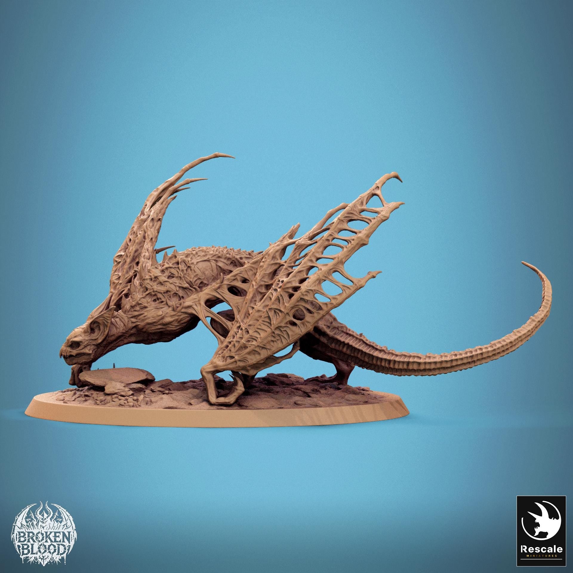 Wild Great Vampire Bat, Apex Dragon | Aussie 3D Printed Miniatures and Terrain