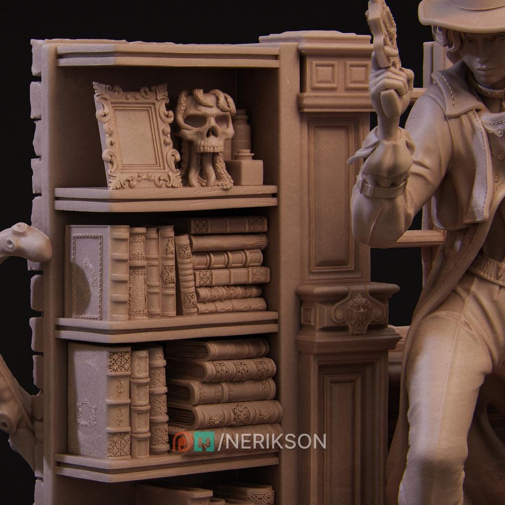 Laura the Deep Detective, Statue | Aussie 3D Printed Miniatures and Terrain