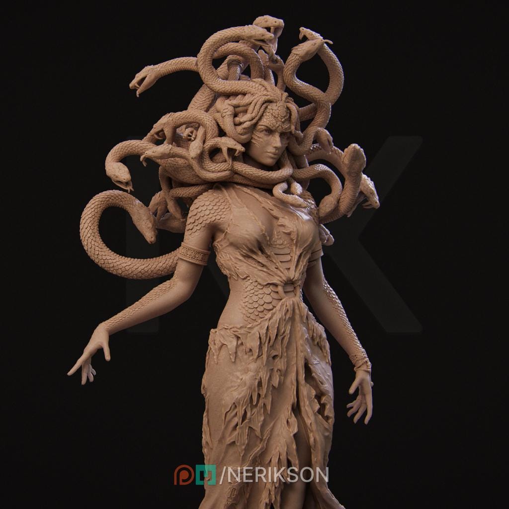 Medusa, Standalone | Aussie 3D Printed Miniatures and Terrain