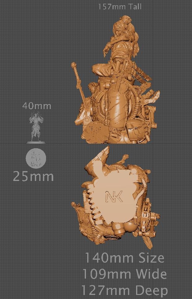 Nixi, Statue, Powerful NPC, Ernest Nemirovsky | Dungeons and Dragons | Pathfinder | Table Top RPG | 3D Printed Model