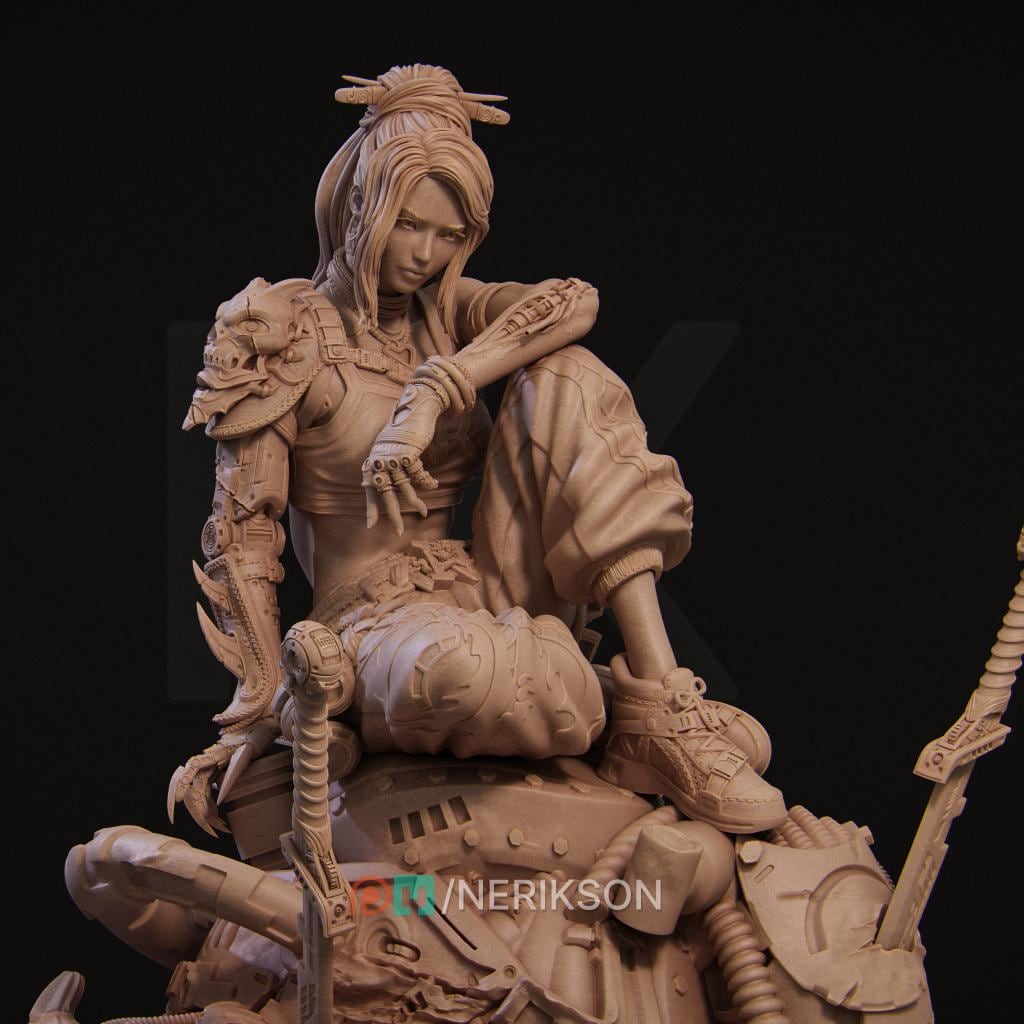 Nixi, Statue, Powerful NPC, Ernest Nemirovsky | Dungeons and Dragons | Pathfinder | Table Top RPG | 3D Printed Model