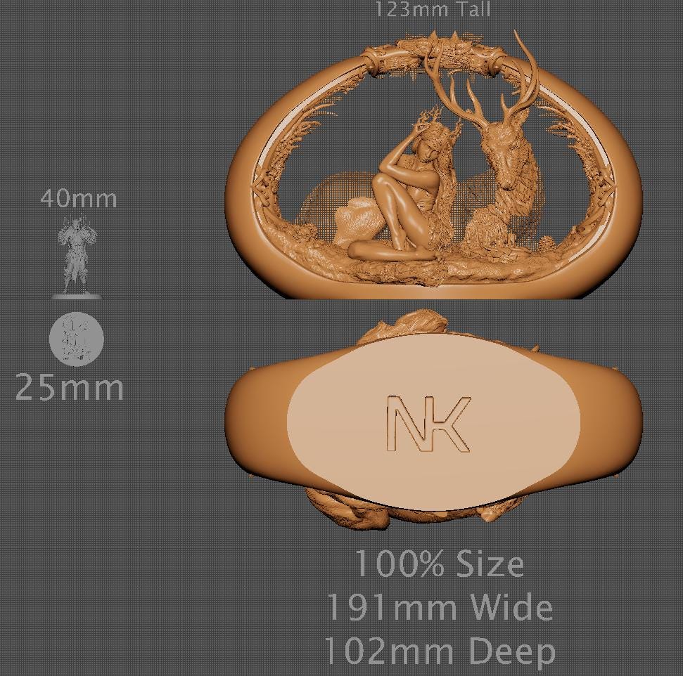 Winter, Statue, Powerful NPC, Ernest Nemirovsky | Dungeons and Dragons | Pathfinder | Table Top RPG | 3D Printed Model