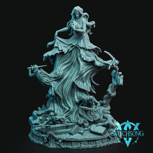 Banshee Queen, Witchsong Miniatures | Dungeons and Dragons | Pathfinder | Table Top RPG | 3D Printed Model