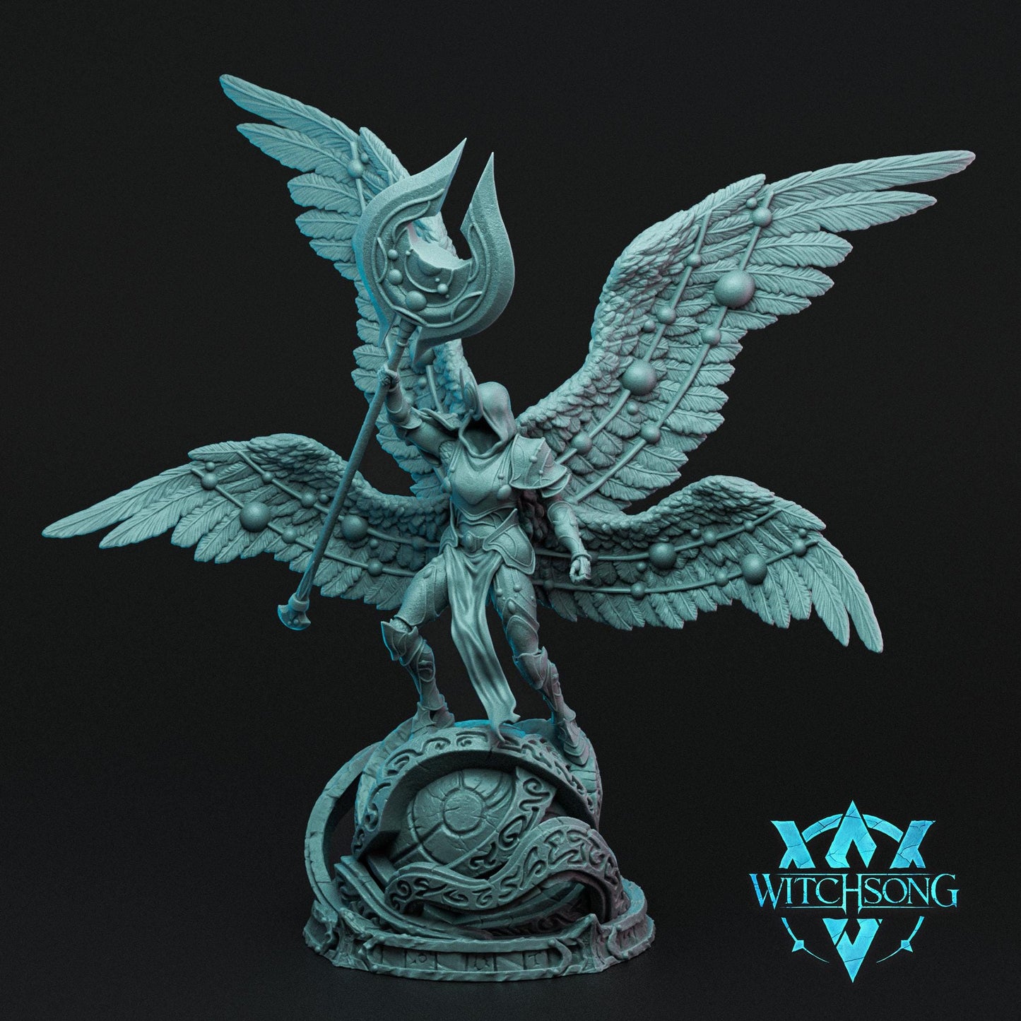 Nova Seraph, Bust Option, Witchsong Miniatures | Dungeons and Dragons | Pathfinder | Table Top RPG | 3D Printed Model
